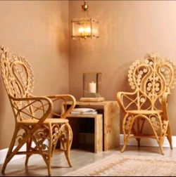 100% Sustainably Harvested Natural RattanDimensions: 45.5" H x 24" W x 24" DEnvironment: Designed strictly for indoor spaces