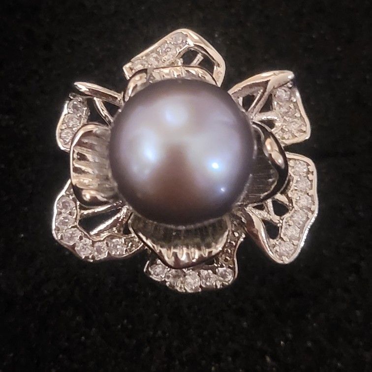 Genuine Freshwater Pearl Adjustable Ring