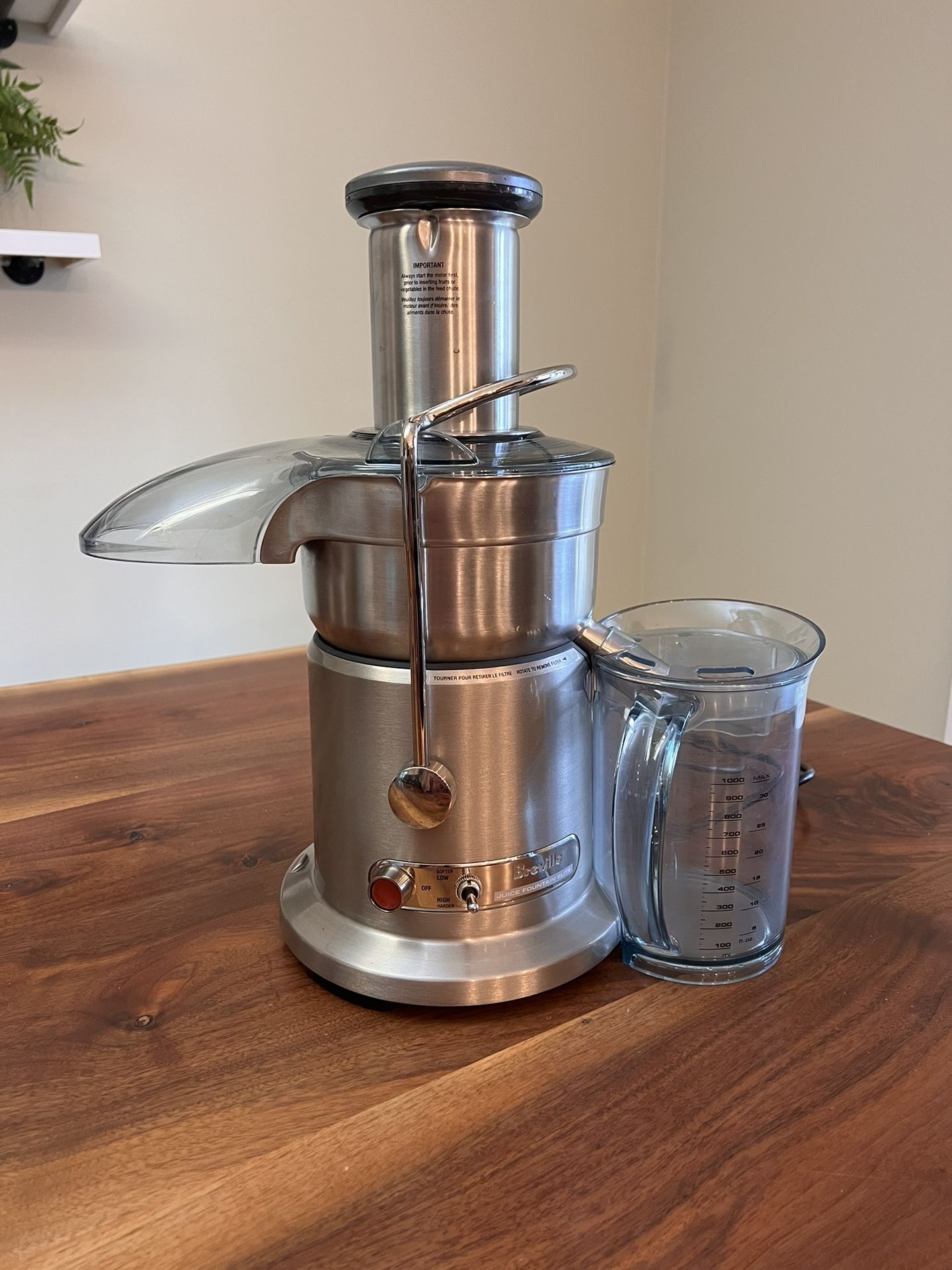 Breville Juice Fountain Elite 800JEXL, Silver