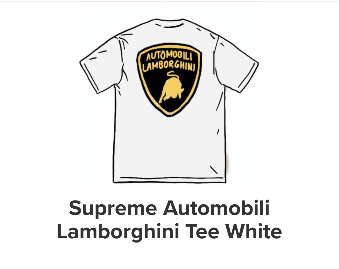 Supreme Lambo shirt MEDIUM