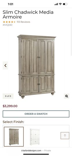 Slim chadwick media armoire deals