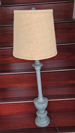 Gray Farmhouse Rustic Lamp 3ft Country Cottage Cabin