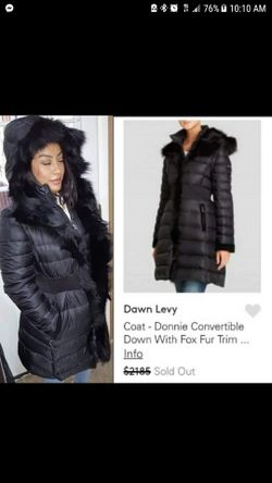 Dawn Levy Coat( HAVE IN STOCK) (Donnie Convertible) Coyote Furr.