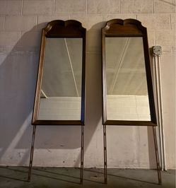 Double arched bedroom dresser mirrors