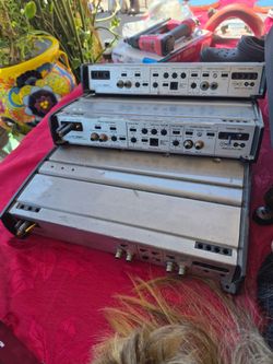3 Jl audio  amps  2-500/1  1-300/2