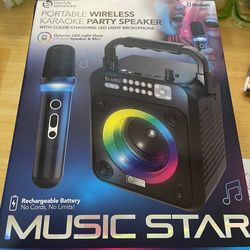 Music Star portable Karaoke machine