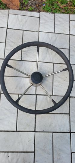 Stainless boat steering wheel