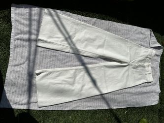 Zara White Wide Leg Jeans 