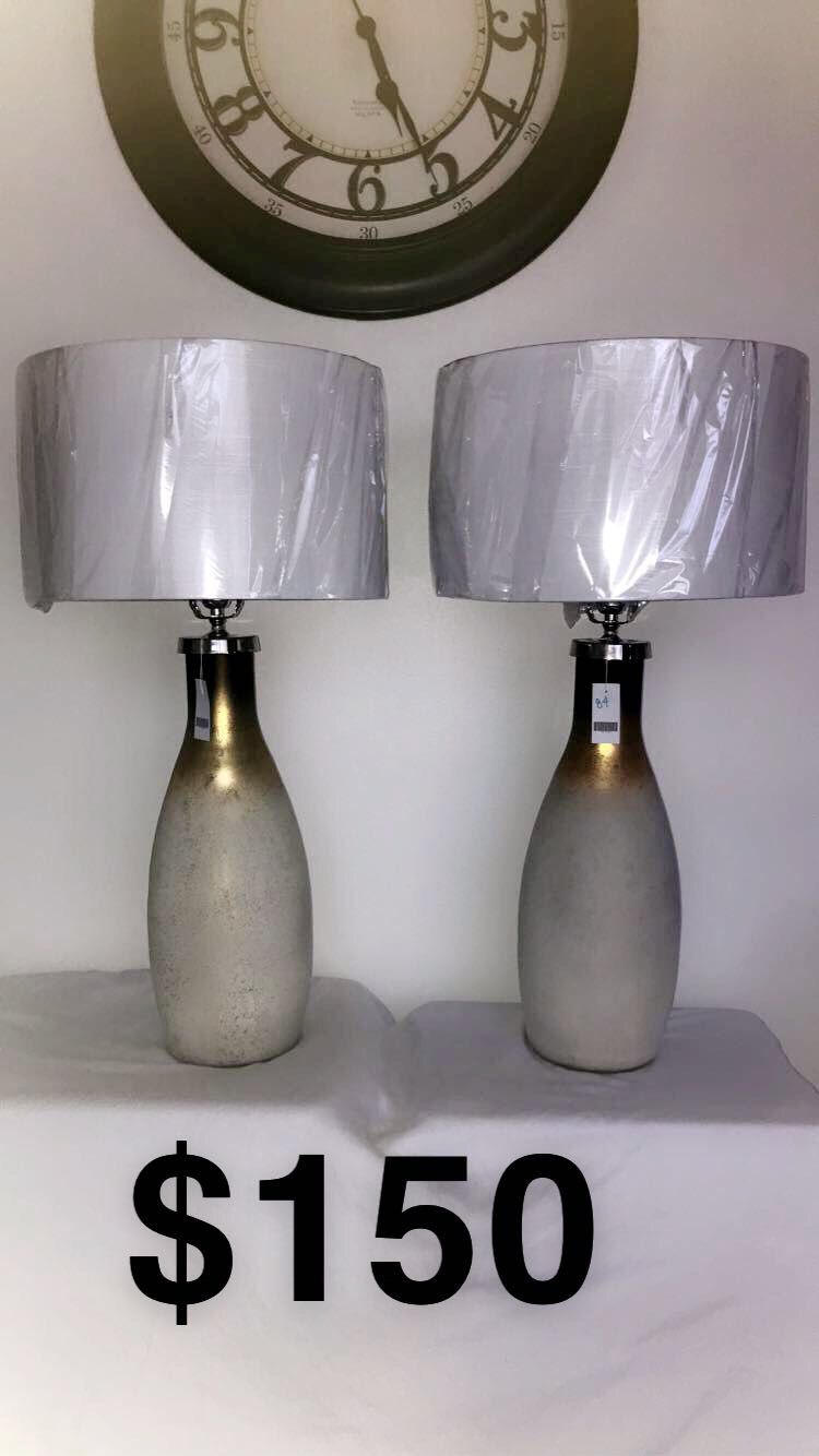 Matching brand new lamps