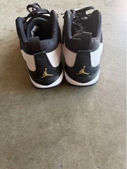 Black & White Jordan High Top Shoe