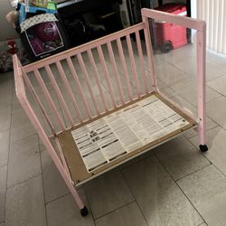 Pink Baby Crib