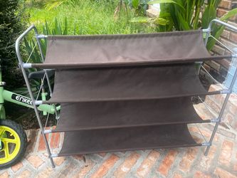 4-Tier Fabric Shoe Rack Organizer