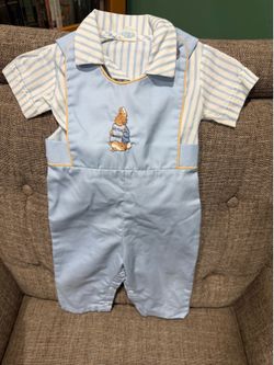 Peter Rabbit Overalls & Shirt 12 months by Thomas