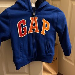 Baby Gap Blue Fleece Lined Hoodie Zip Up size  4 Years