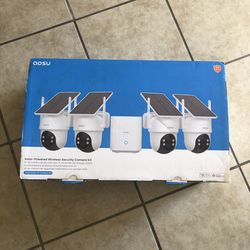 aosu solar panel security cameras wireless