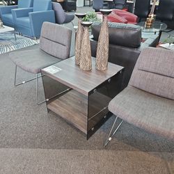 Weathered Grey End Table