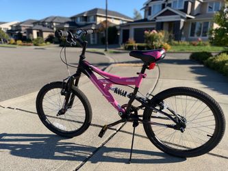 Kids 20" Pink & Black Mountain Bike