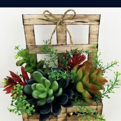 Succulent or mini flower mini window rustic farm box..🌞🌞