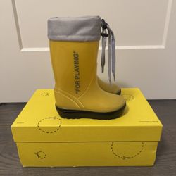 Size 6 & 7C Off White Virgil Toddler Rain Boot Brand New 