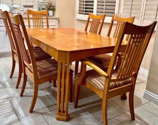 Wood Dining table set