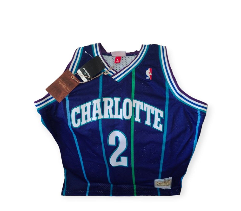 Larry Johnson Charlotte Hornets Alternate 1994-95 Men's Swingman Jersey - Mitchell & Ness NBA