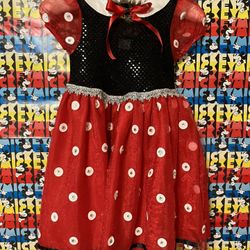 Minnie Mouse Dress With Minnie Mouse Headband ❤️