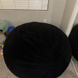 Large Black Beanbag Chair