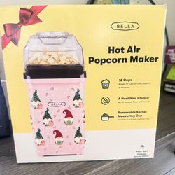 Bella Hot Air Popcorn Maker Pink Gnomes Special Edition NEW
