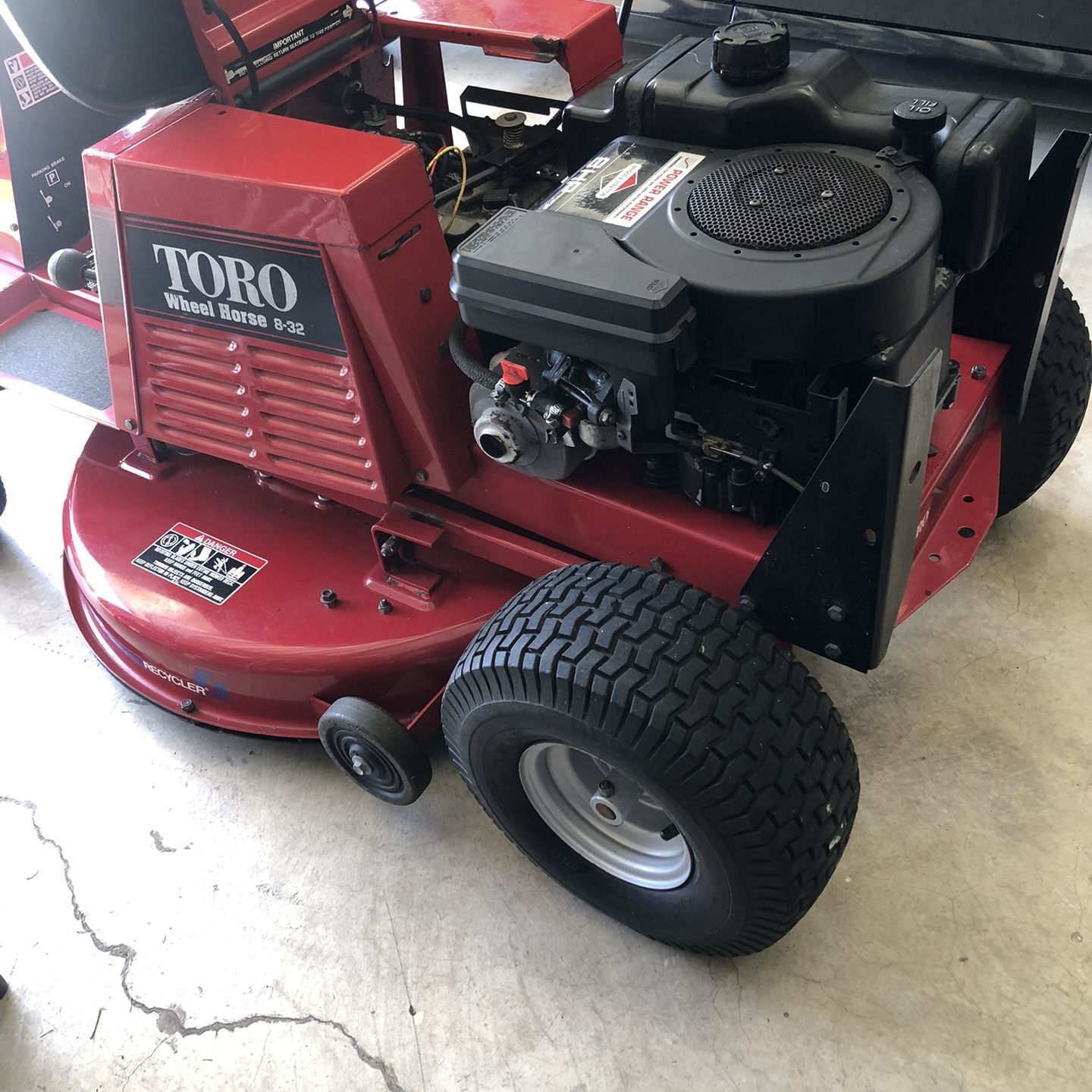 Toro wheel horse recycler rider sale