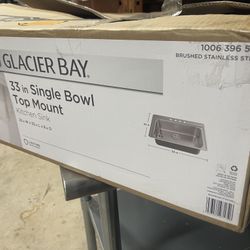New 33” Kitchen Sink w/faucet
