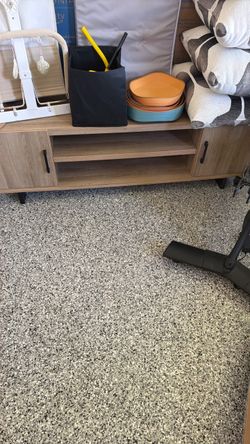Wood-Look TV Stand with Storage
