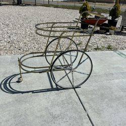 vintage mid century  modern, bar or tea serving cart