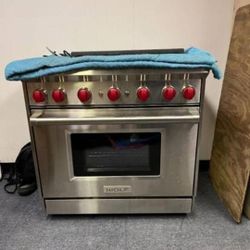 Wolf 36" Stainless Steel Gas Stove