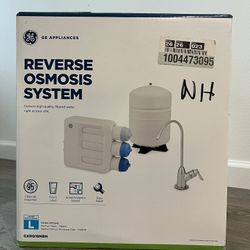 GE REVERSE OSMOSIS 5 STAGE PREMIUM WATER FILTRATION SYSTEM WITH FAUCET