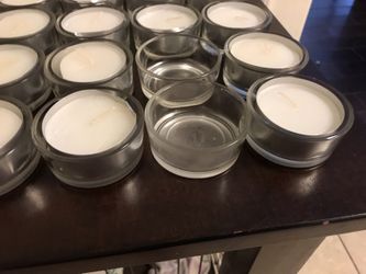 48 IKEA GLIMMA Glass Tealight candle holders 1.8" diameter