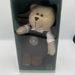 2016 STARBUCKS LIMITED EDITION TEDDY BEAR BEARISTA with Brown Apron