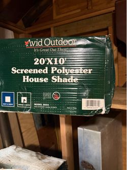 2 brand new in unopened box screened house shade