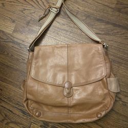 All Leather Messenger Bag Liz Clairborne Vintage 
