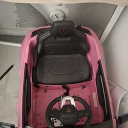 Kids Pink and black lamborghini