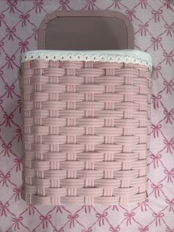 pink laundry basket 