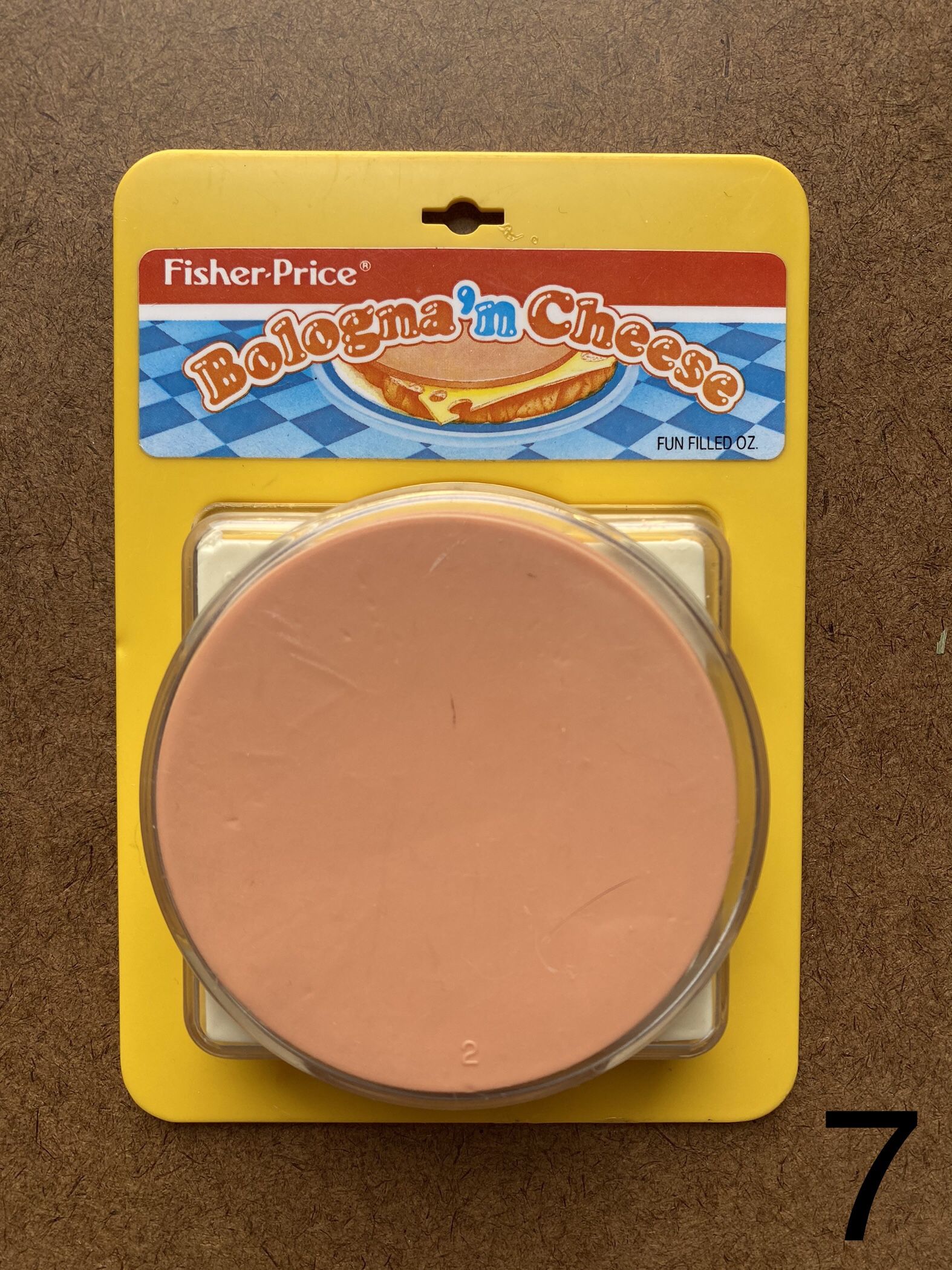 Vintage Fisher-Price Play Bologna & Cheese 9 Piece Food Set