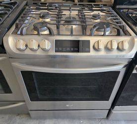 LG slide in gas stove