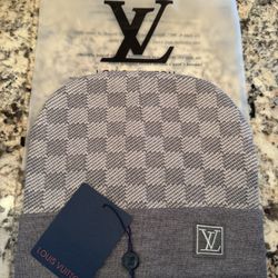 Louis Vuitton Gray Beanie 1:1