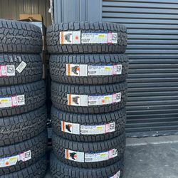 285/70/17 4 llantas nuevas falken todo terreno