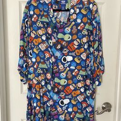 2018 Disney Pixar Fest Passholder Reyn Spooner Exclusive Button Up Hawaii Shirt XXL
