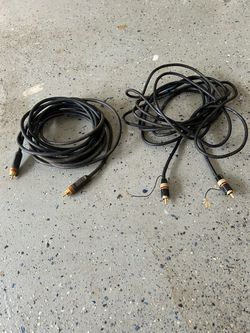 $10 TWO SUBWOOFER CABLES