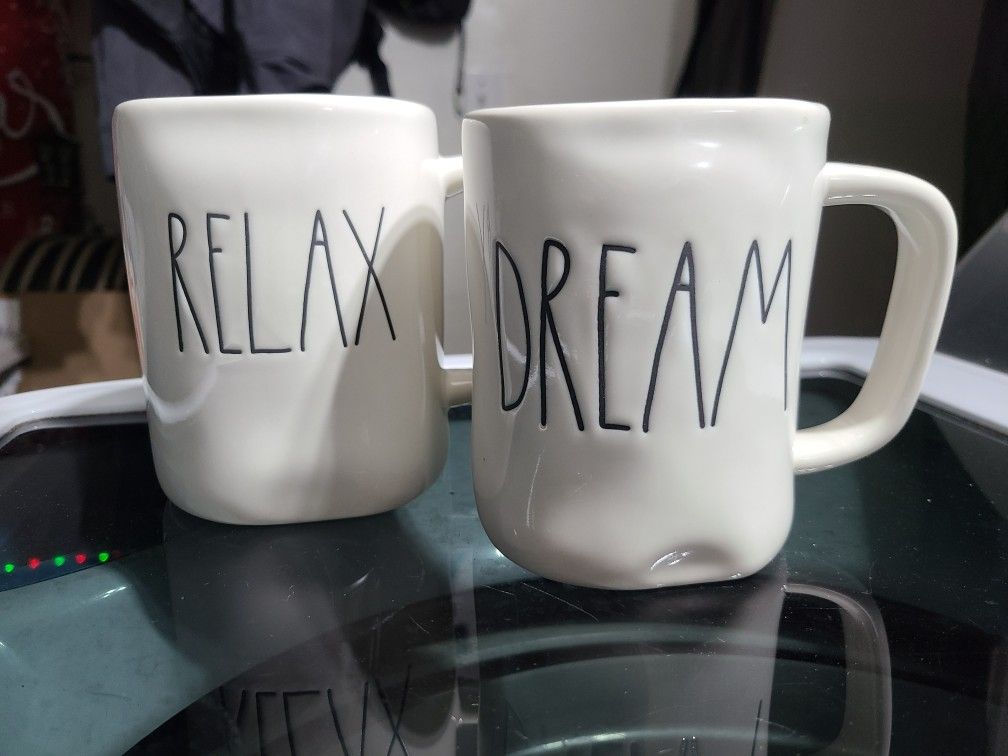 Rae Dunn Mug Set- RELAX & DREAM