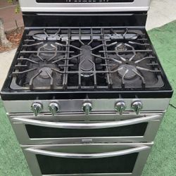5-burner Gas Range Stove w/ Double Ovens