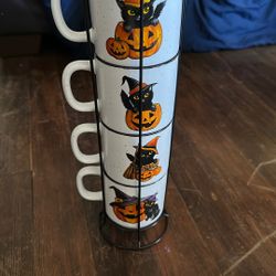 Halloween 4 Piece Mug Set