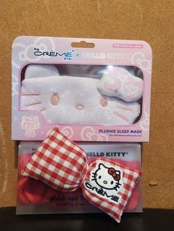 Hello Kitty sleep mask and head band